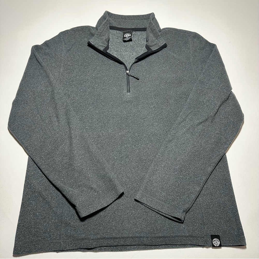 REI Quarter Zip Pullover Athletic Thin Fleece Long Sleeve Shirt - Womens Medium